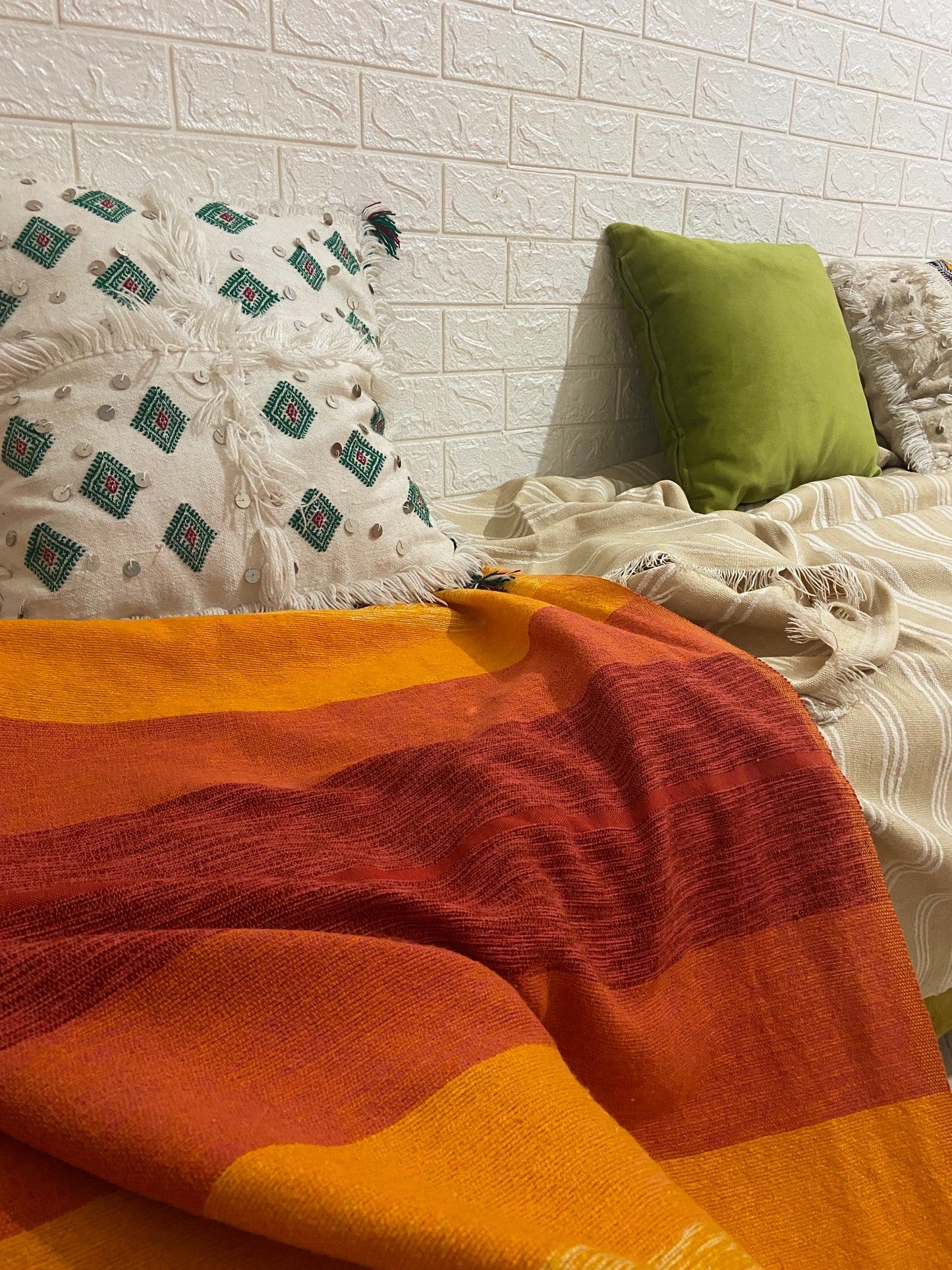 Handwoven Cactus Silk Chefchaoune Throw