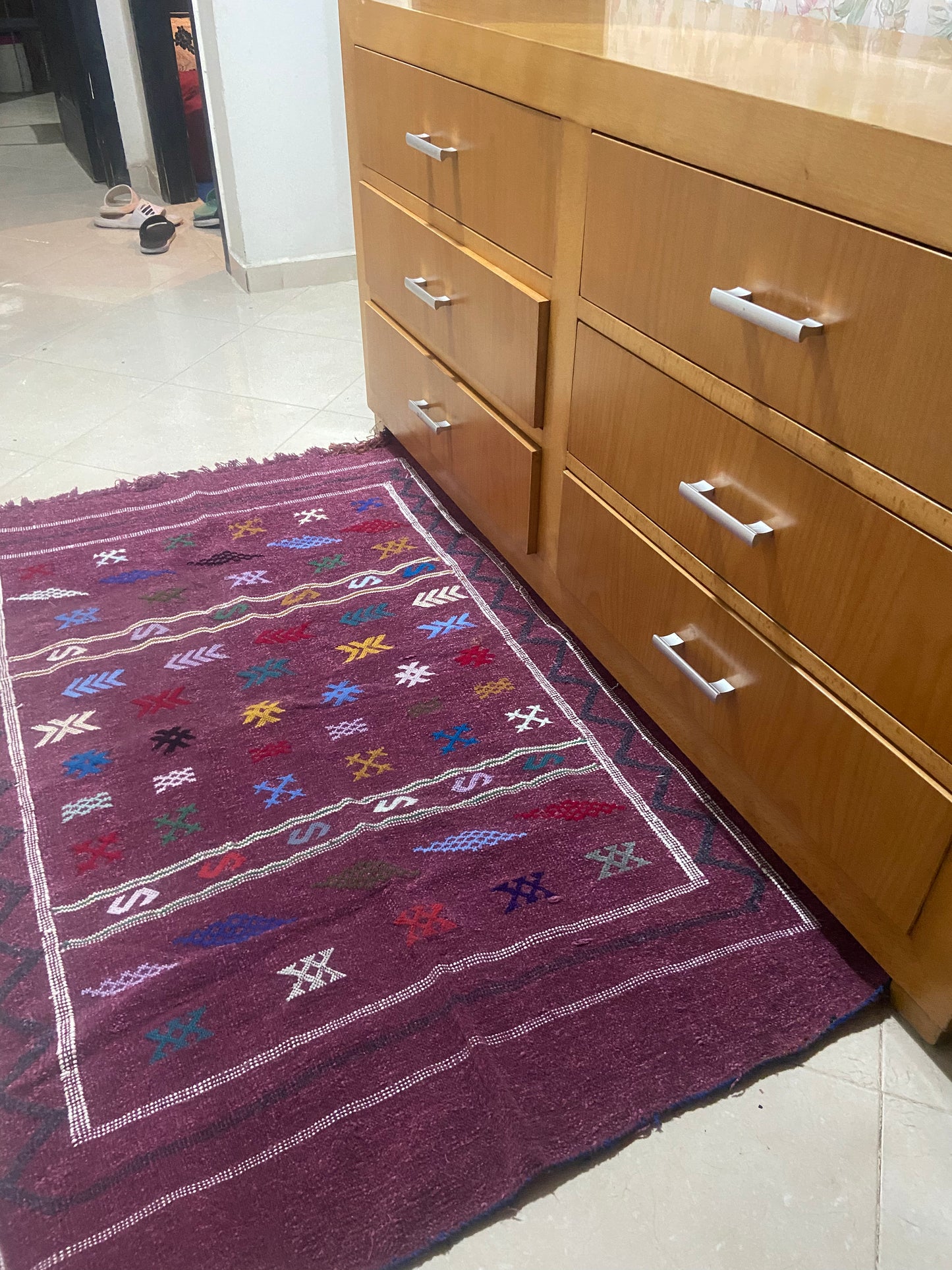 Tapis rose Sabra