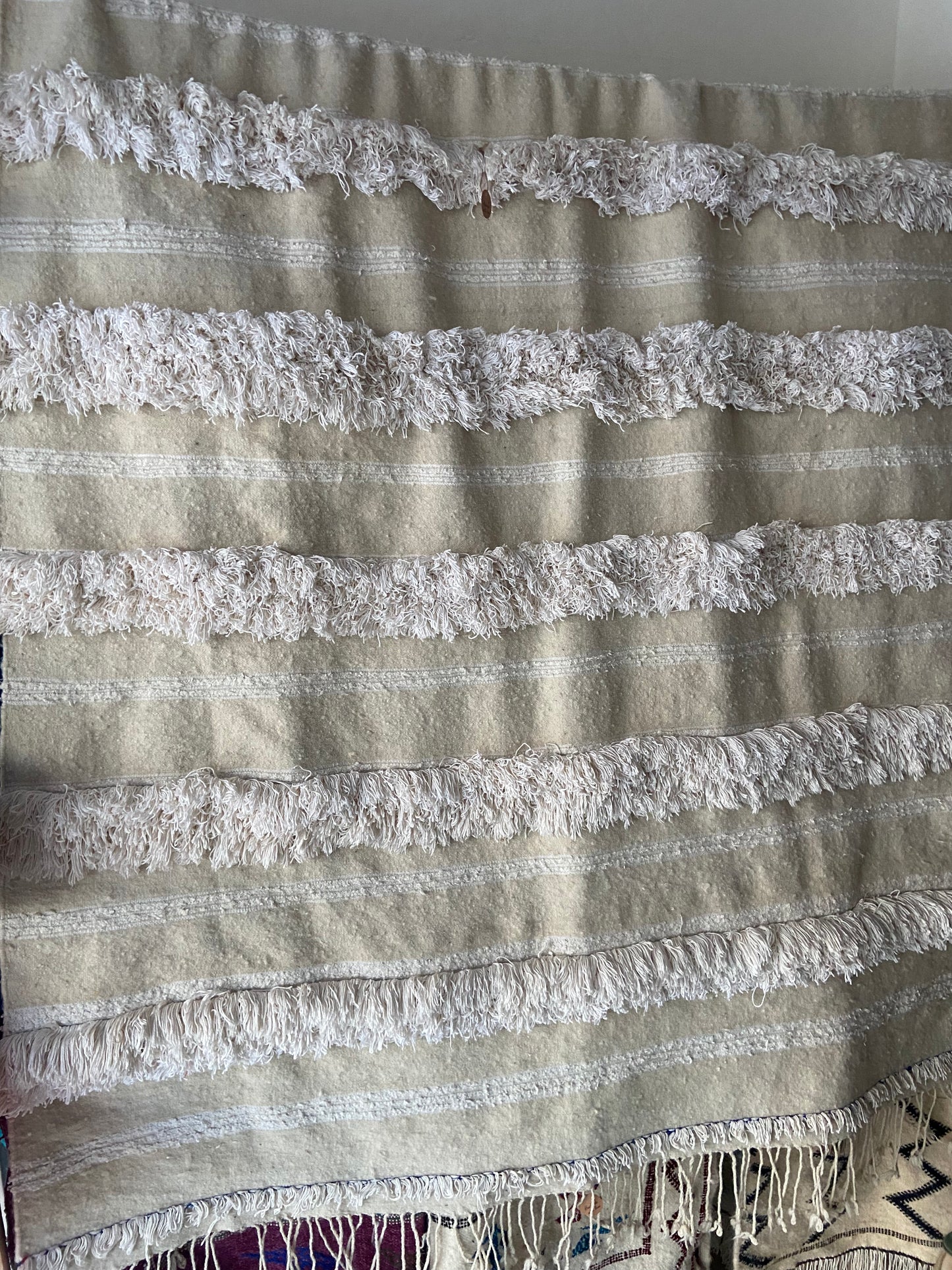 Vintage Cream  Handira Blanket