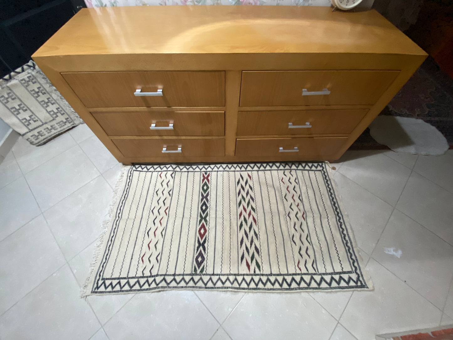 Kilim wool area rug