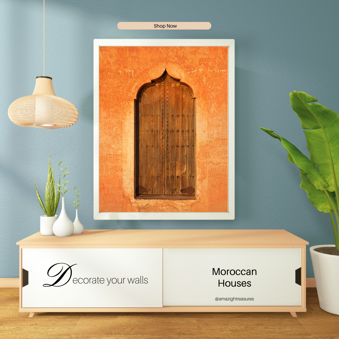 Moroccan Vintage door  Wall Art Prints