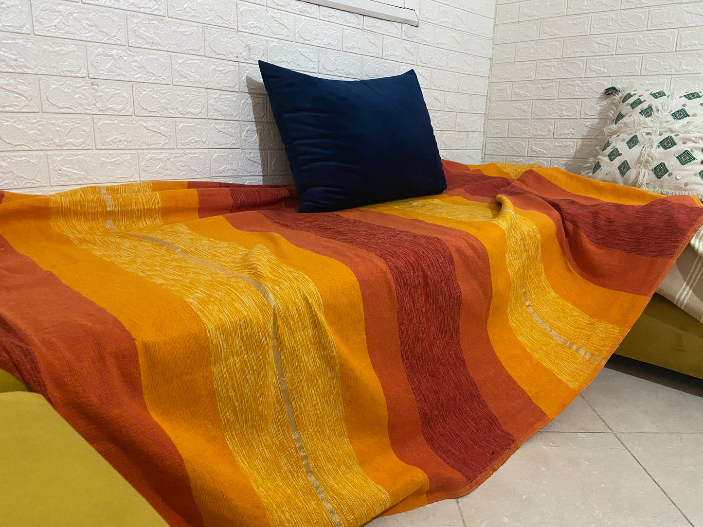 Handwoven Cactus Silk Chefchaoune Throw