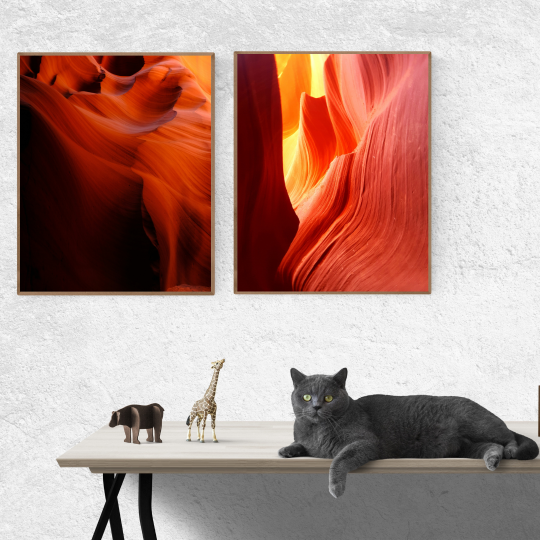 Arizona's Abstract Antelope Canyon Fall Wall Art