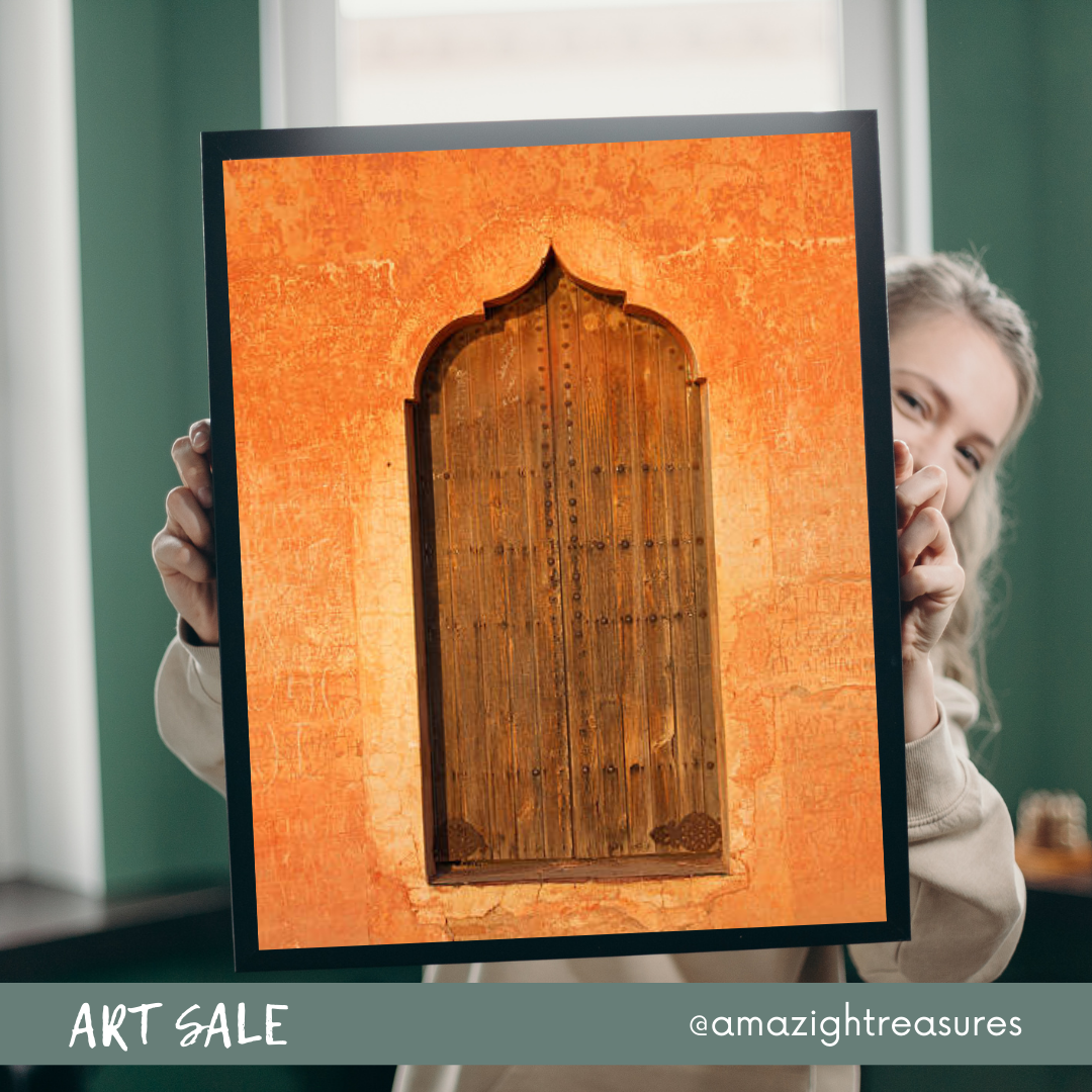 Moroccan Vintage door  Wall Art Prints