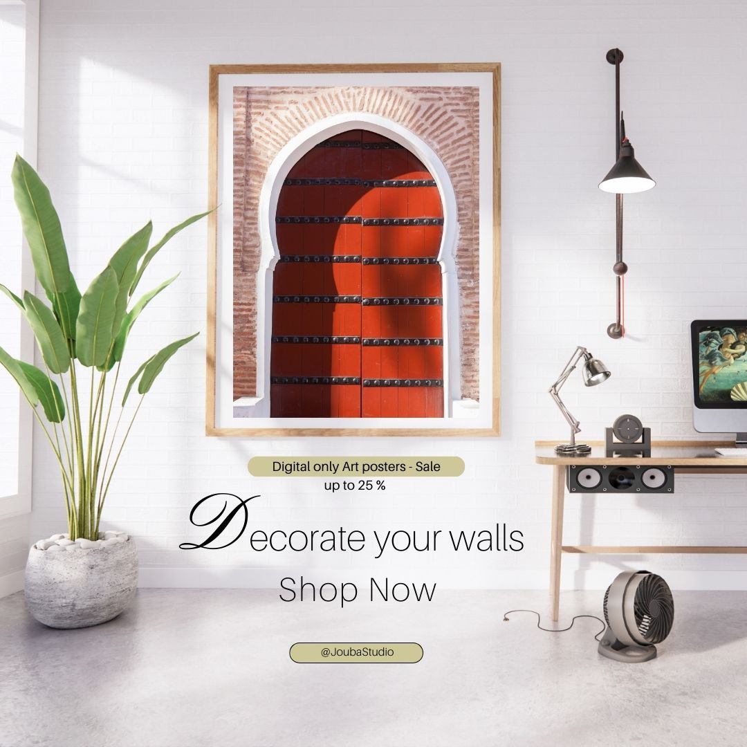 Moroccan door  Wall Art Prints