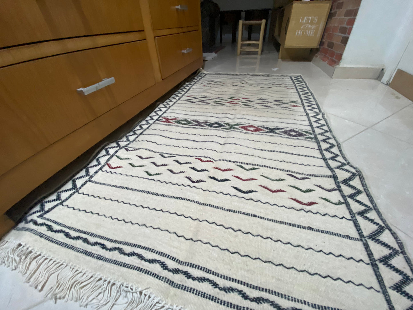 Kilim wool area rug