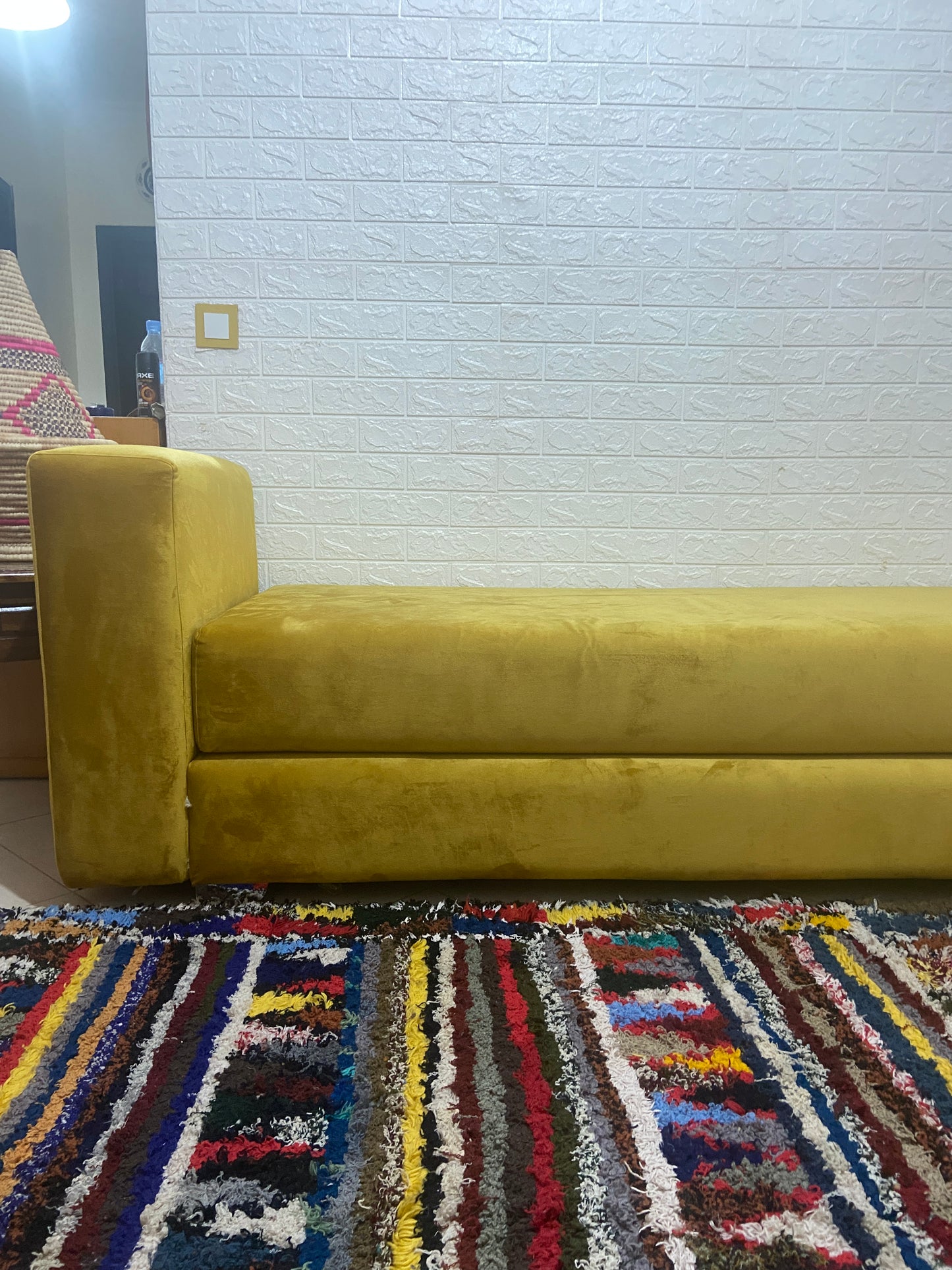 One of a kind Colourful Berber Boucherouite rug