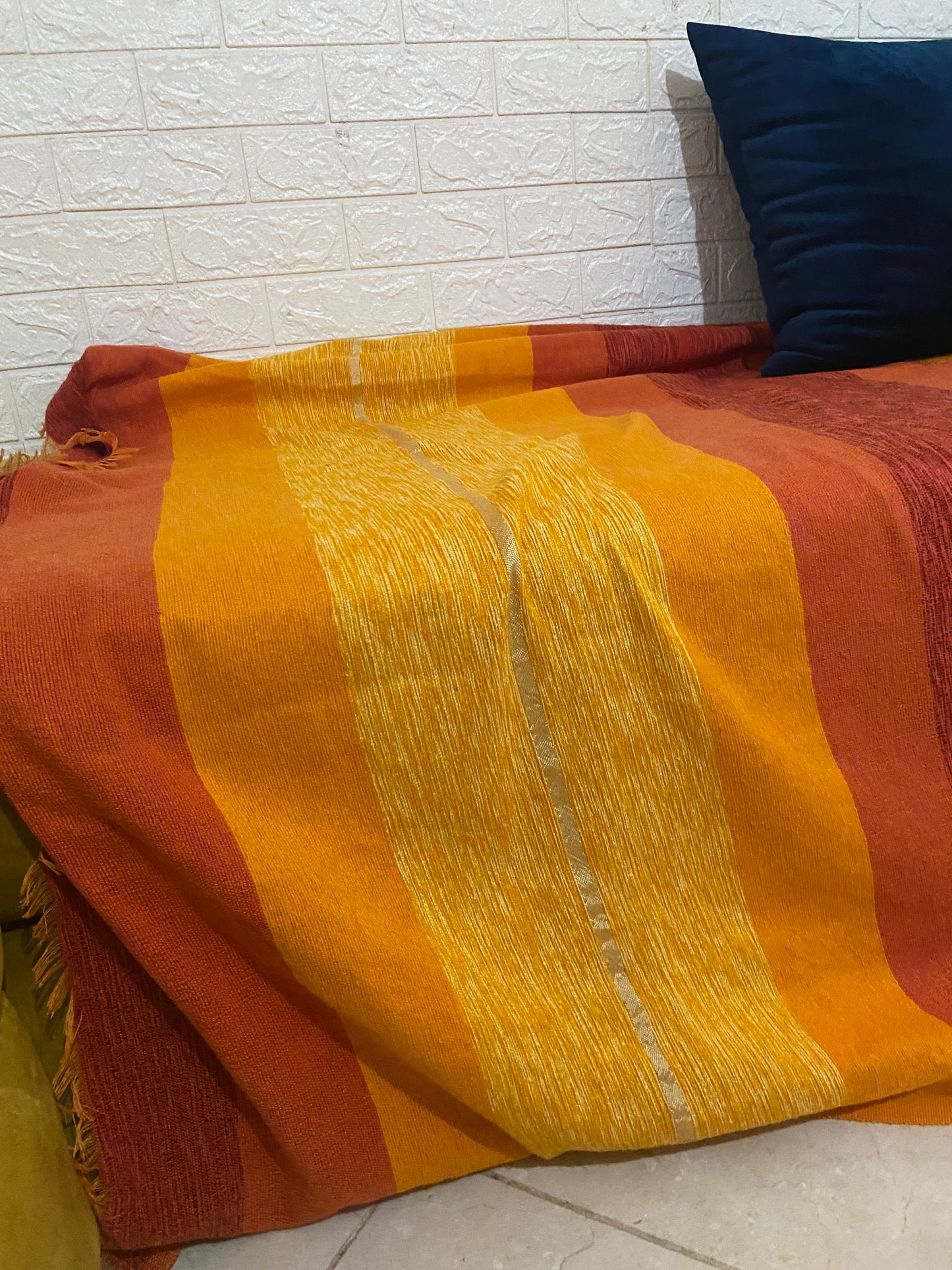 Handwoven Cactus Silk Chefchaoune Throw