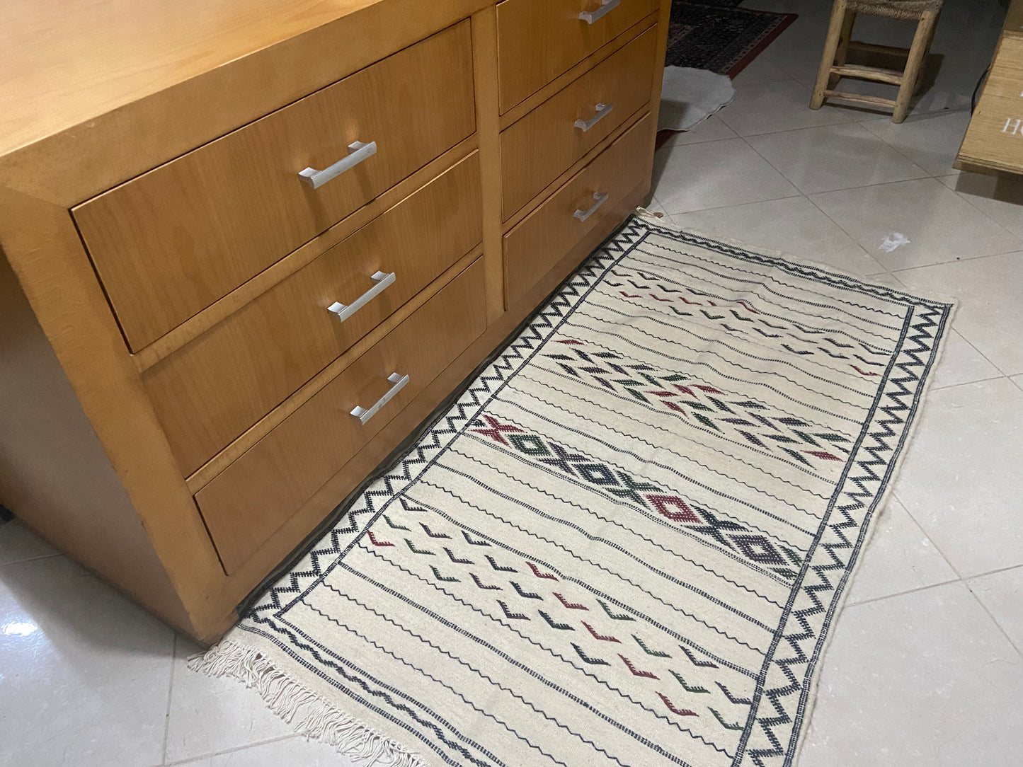 Kilim wool area rug