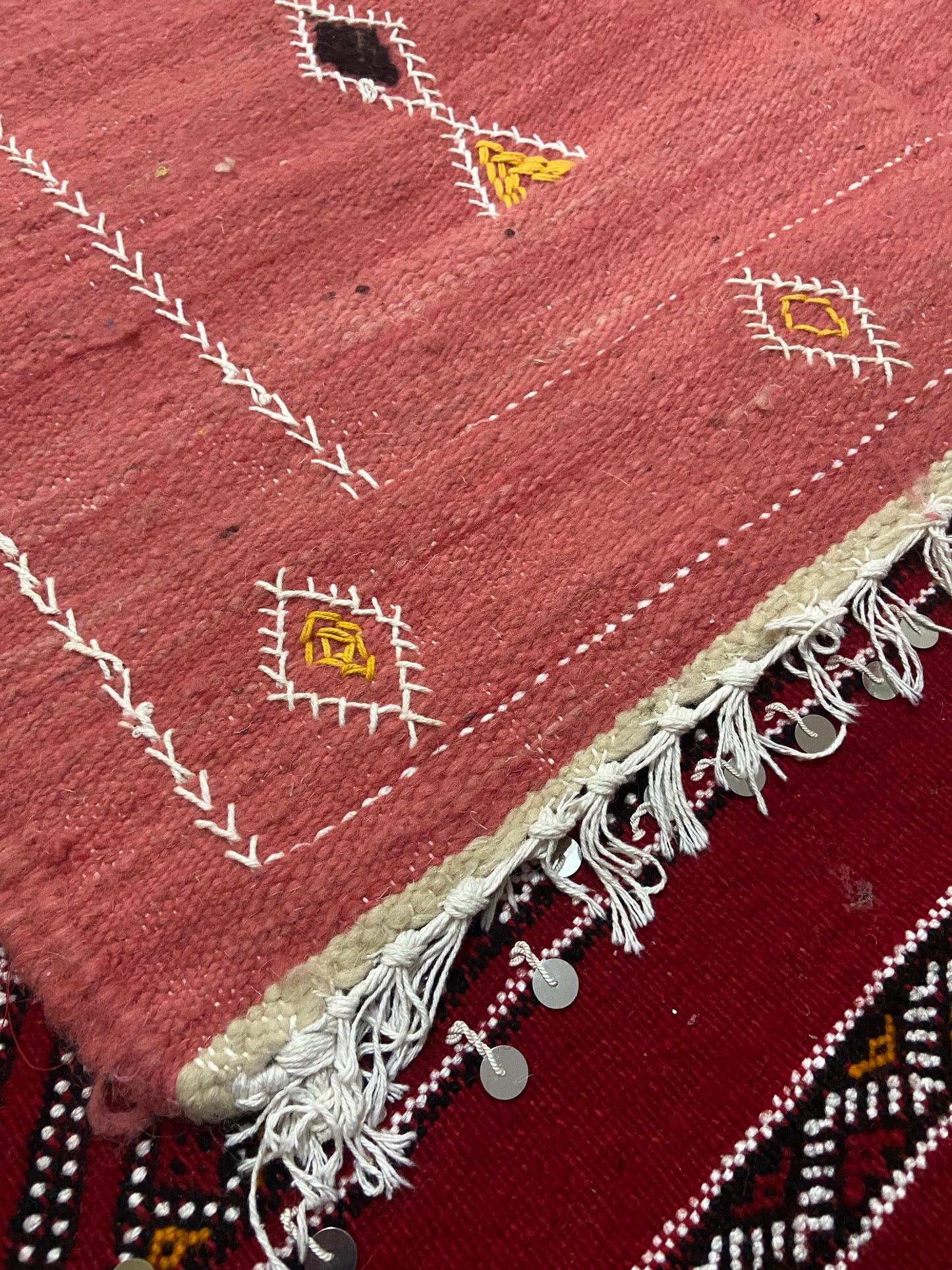 One of a kind Berber Pink Taznakht Akhnif Rug