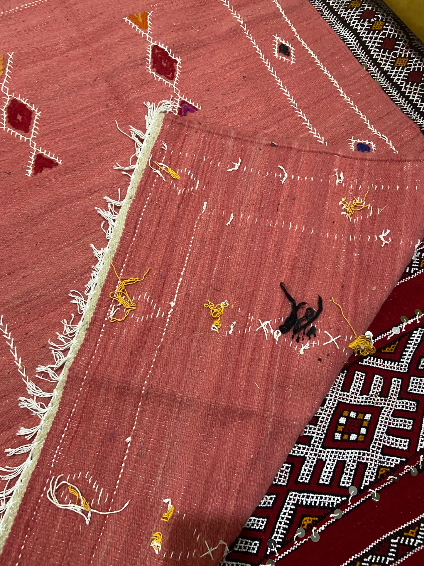 One of a kind Berber Pink Taznakht Akhnif Rug