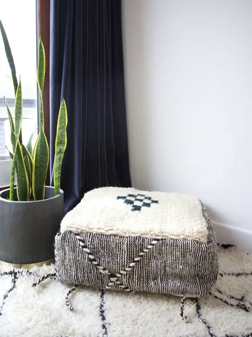 Moroccan Floor rug Pouf